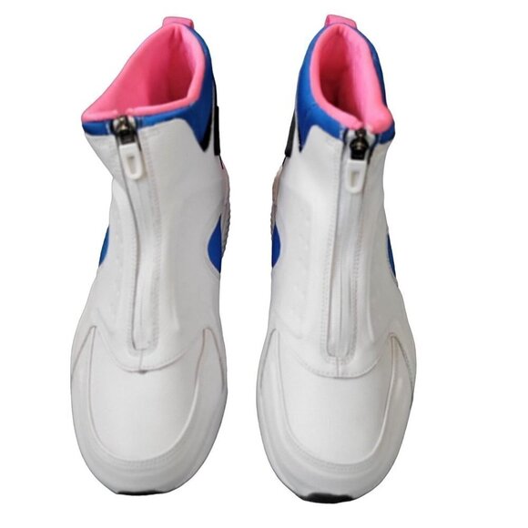 Nike Air Huarache Run Mid Sneakers White Blue Pink Shoe Women Size 10 - Picture 11 of 16